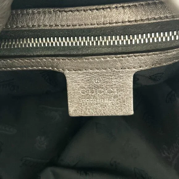 GUCCI Hysteria Fold-over Metallic Hobo Bag - Picture 11 of 14